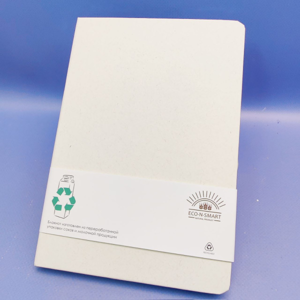 Блокнот из переработанных тетрапак в твёрдом переплёте Rebirth / Экологичный и стильный выбор для записей